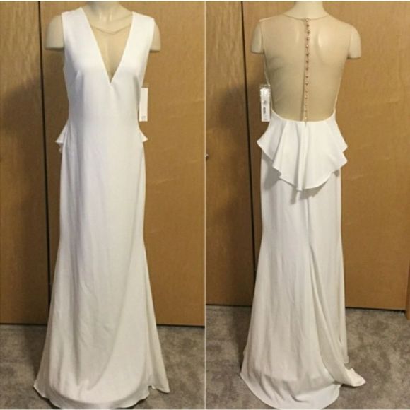 Badgley Mischka ligh Igor Embellished- Mesh Gown - Picture 2 of 9